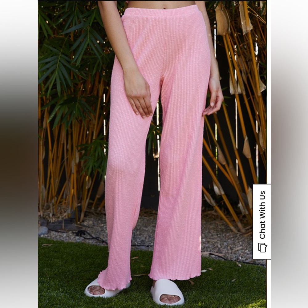 LA Hearts by PacSun Lounge Pink Greenery Relaxed Sweatpants